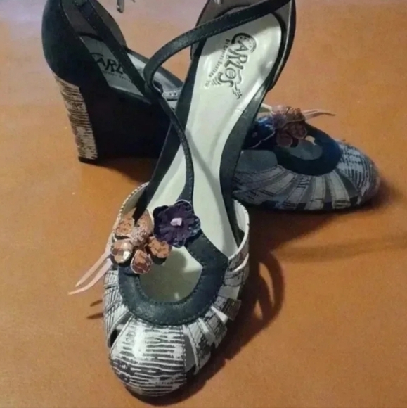 💙🌹carlos Santana high platform sandals🎉 - Picture 1 of 11